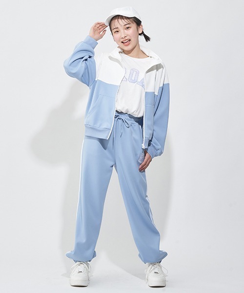 LOVETOXIC（ラブトキシック）の「ドロストカレッジアップリ半T（Tシャツ/カットソー・キッズ・サックスブルー/ブラック/マルチ/オフホワイト・SS/S/L/M）」の16枚目の写真