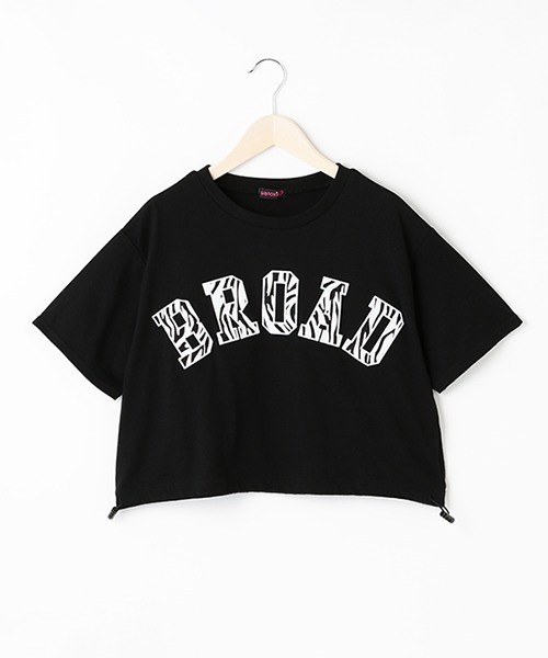 LOVETOXIC（ラブトキシック）の「ドロストカレッジアップリ半T（Tシャツ/カットソー・キッズ・サックスブルー/ブラック/マルチ/オフホワイト・SS/S/L/M）」の20枚目の写真