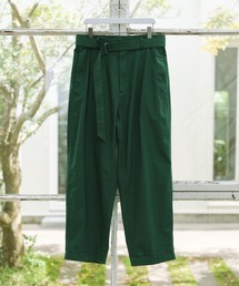【CO.Organics】ライトカツラギ ワイドフォルム ベルテッド パンツ / ユニセックス / セットアップ対応