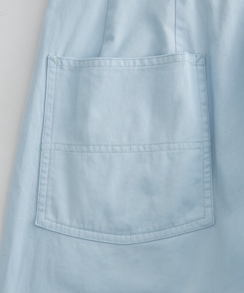 ADAM ET ROPE'（アダムエロペ）の「【CO.Organics】ライトカツラギ ワイドフォルム ベルテッド パンツ / ユニセックス / セットアップ対応（その他パンツ・メンズ・スミクロ/グリーン/サックスブルー・L/M）」の5枚目の写真