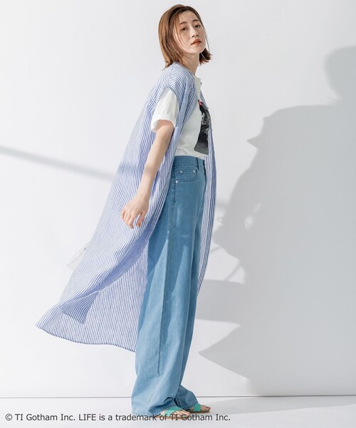 23区 S（ニジュウサンクチイサイサイズ）の「【23区/LIFE】PHOTO Tシャツ（Tシャツ/カットソー・レディース・ホワイト系1/ホワイト系2/ホワイト系3/ホワイト系4/ホワイト系5/ホワイト系6・32）」の9枚目の写真