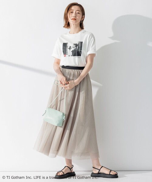 23区 S（ニジュウサンクチイサイサイズ）の「【23区/LIFE】PHOTO Tシャツ（Tシャツ/カットソー・レディース・ホワイト系1/ホワイト系2/ホワイト系3/ホワイト系4/ホワイト系5/ホワイト系6・32）」の10枚目の写真