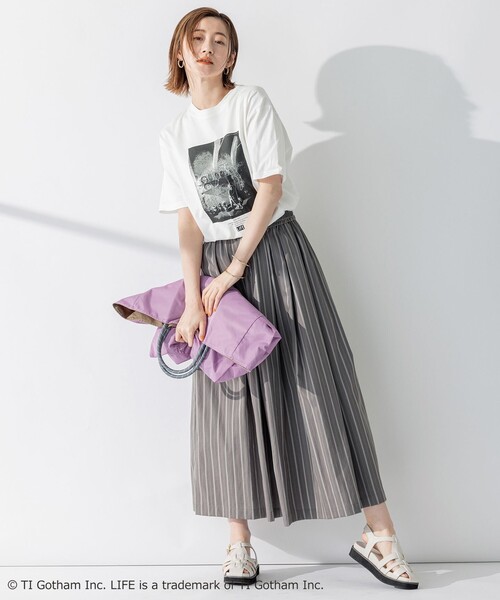 23区 S（ニジュウサンクチイサイサイズ）の「【23区/LIFE】PHOTO Tシャツ（Tシャツ/カットソー・レディース・ホワイト系1/ホワイト系2/ホワイト系3/ホワイト系4/ホワイト系5/ホワイト系6・32）」の12枚目の写真