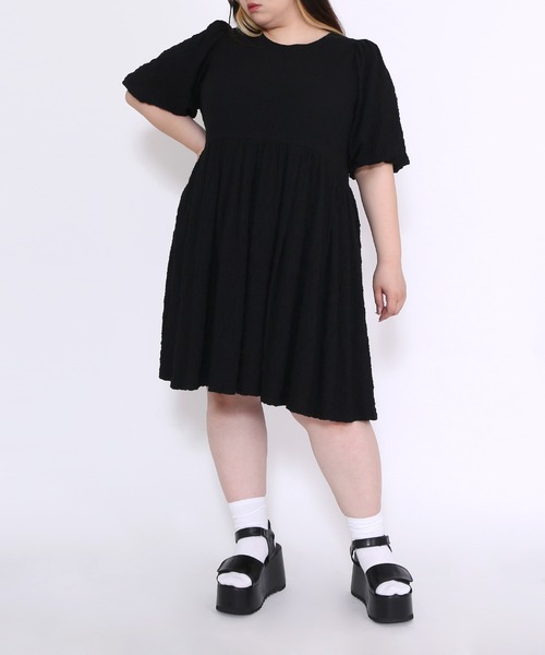 PUNYUS プニュズ ♡ パフスリーブ ミニワンピース PUNYUS（プニュズ）の「パフスリーブミニワンピース（ワンピース