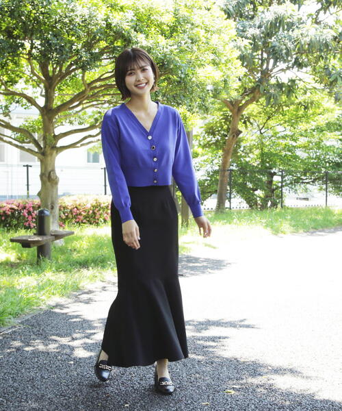 JILL by JILL STUART(ジルバイジルスチュアート)の「◇ハイウエストロングマーメイドスカート(スカート・レディース・グレー/ブルー/ブラック/ネイビー・SMALL/MEDIUM)」の9枚目の写真