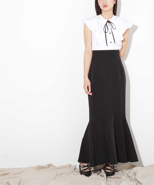 JILL by JILL STUART(ジルバイジルスチュアート)の「◇ハイウエストロングマーメイドスカート(スカート・レディース・グレー/ブルー/ブラック/ネイビー・SMALL/MEDIUM)」の5枚目の写真