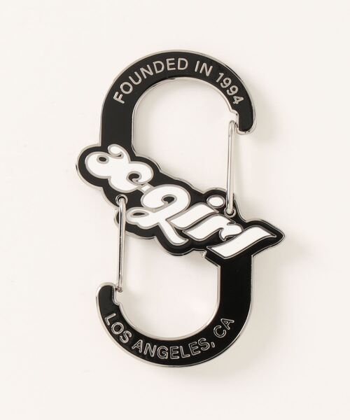 X-girl（エックスガール）の「【X-girl /エックスガール】 CHUBBY LOGO CARABINER（キーホルダー・レディース・ブラック/グレー/イエロー・FREE）」の2枚目の写真