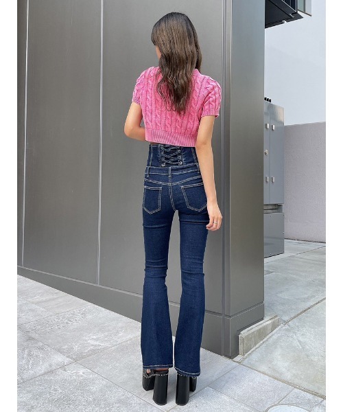 ENVYM（アンビー）の「ケーブルニットトップス（ニット/セーター・レディース・ブラック/ブルー/ピンク・FREE）」の18枚目の写真