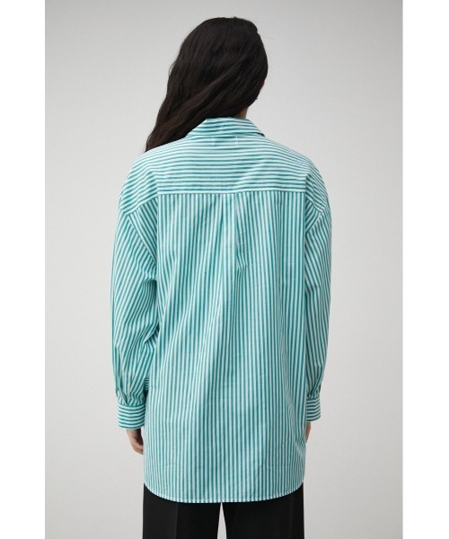 AZUL by moussy（アズールバイマウジー）の「RELATECH COTTON LOOSE SHIRT/リラテックコットンルーズシャツ（シャツ/ブラウス・レディース・グリーン系その他/ブルー系その他3・SMALL/MEDIUM）」の9枚目の写真