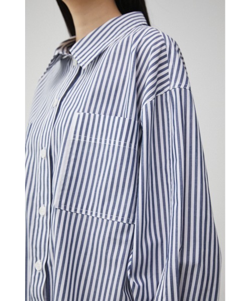 AZUL by moussy（アズールバイマウジー）の「RELATECH COTTON LOOSE SHIRT/リラテックコットンルーズシャツ（シャツ/ブラウス・レディース・グリーン系その他/ブルー系その他3・SMALL/MEDIUM）」の19枚目の写真