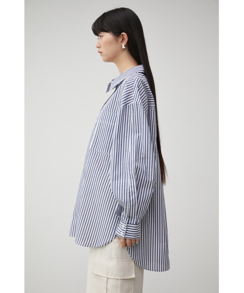AZUL by moussy（アズールバイマウジー）の「RELATECH COTTON LOOSE SHIRT/リラテックコットンルーズシャツ（シャツ/ブラウス・レディース・グリーン系その他/ブルー系その他3・SMALL/MEDIUM）」の16枚目の写真