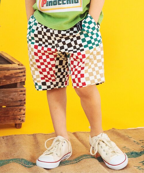 BREEZE（ブリーズ）の「クライミングハーフパンツ_5分丈（その他パンツ・キッズ・ベージュ/パープル/ブラウン/レッド/ピンク/ブルー/グリーン/レインボー/チェック/チャコール・90/100/110/120/80/130/140）」の10枚目の写真