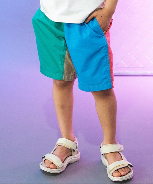 BREEZE（ブリーズ）の「クライミングハーフパンツ_5分丈（その他パンツ・キッズ・ベージュ/パープル/ブラウン/レッド/ピンク/ブルー/グリーン/レインボー/チェック/チャコール・90/100/110/120/80/130/140）」の9枚目の写真