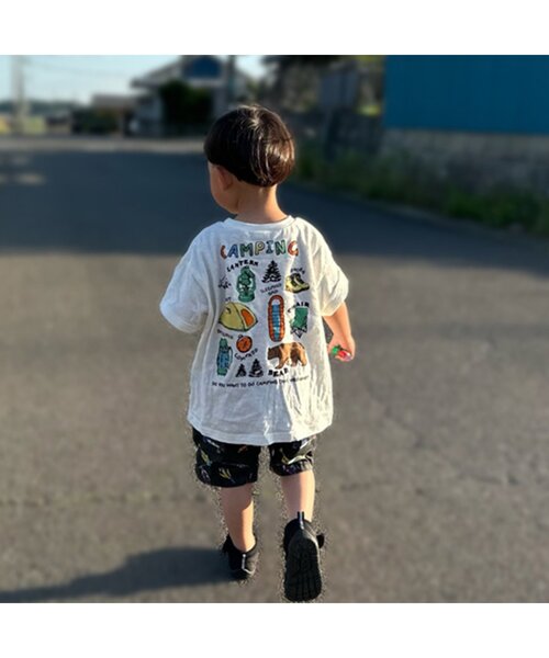 BREEZE（ブリーズ）の「クライミングハーフパンツ_5分丈（その他パンツ・キッズ・ベージュ/パープル/ブラウン/レッド/ピンク/ブルー/グリーン/レインボー/チェック/チャコール・90/100/110/120/80/130/140）」の12枚目の写真