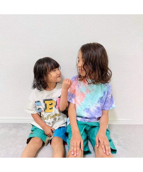 BREEZE（ブリーズ）の「クライミングハーフパンツ_5分丈（その他パンツ・キッズ・ベージュ/パープル/ブラウン/レッド/ピンク/ブルー/グリーン/レインボー/チェック/チャコール・90/100/110/120/80/130/140）」の14枚目の写真