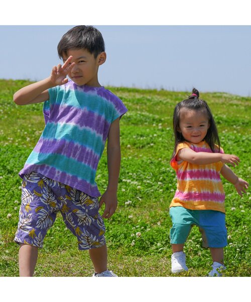 BREEZE（ブリーズ）の「クライミングハーフパンツ_5分丈（その他パンツ・キッズ・ベージュ/パープル/ブラウン/レッド/ピンク/ブルー/グリーン/レインボー/チェック/チャコール・90/100/110/120/80/130/140）」の16枚目の写真