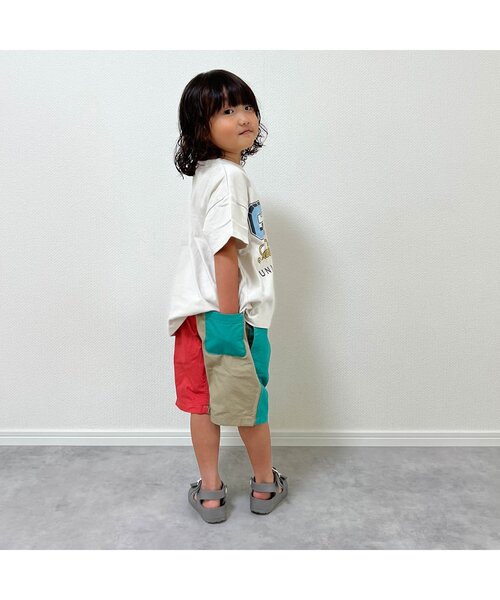 BREEZE（ブリーズ）の「クライミングハーフパンツ_5分丈（その他パンツ・キッズ・ベージュ/パープル/ブラウン/レッド/ピンク/ブルー/グリーン/レインボー/チェック/チャコール・90/100/110/120/80/130/140）」の18枚目の写真