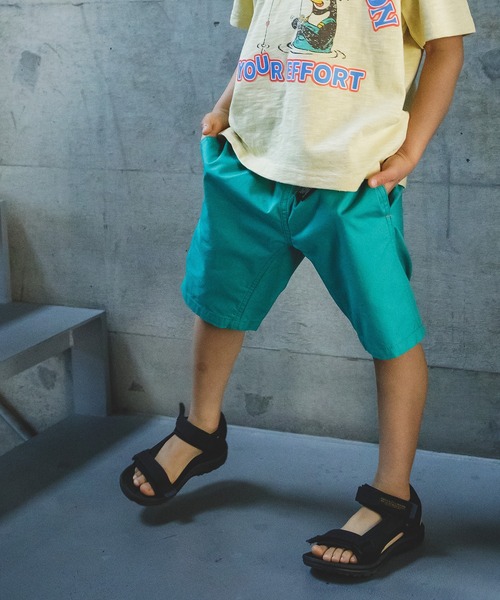 BREEZE（ブリーズ）の「クライミングハーフパンツ_5分丈（その他パンツ・キッズ・ベージュ/パープル/ブラウン/レッド/ピンク/ブルー/グリーン/レインボー/チェック/チャコール・90/100/110/120/80/130/140）」の5枚目の写真