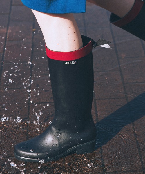 ミリカ ヒールラバーロングブーツ（レインシューズ）｜AIGLE（エーグル