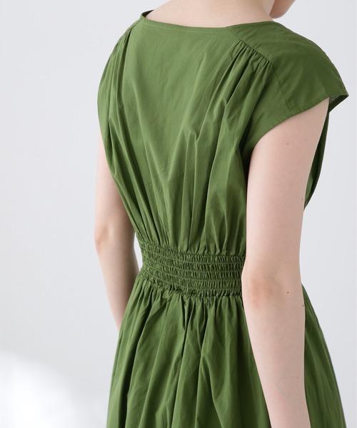 N.（N. Natural Beauty Basic）（エヌエヌナチュラルビューティーベーシック）の「【S Size Line】◆Ｖネックギャザーワンピース（ワンピース・レディース・グリーン/スモークピンク/ブルー/ブルー系その他/ブラック・SMALL/MEDIUM）」の17枚目の写真