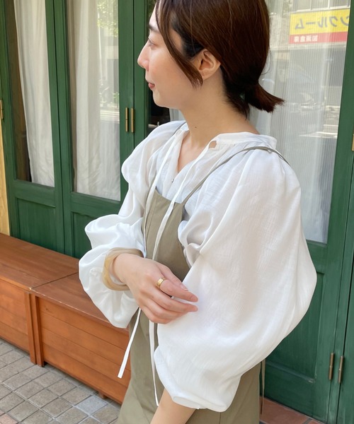 DOUX ARCHIVES バルーン袖　ボリュームブラウス2 楽天市場】袖バルーンボリュームブラウス2／ドゥ アルシーヴ