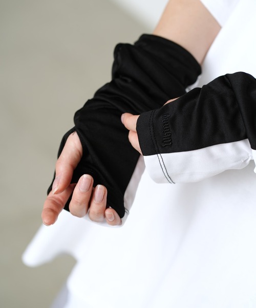 Whinny(ホワイニー)の「Whinny/クシュクシュヘンテコリン(アームカバー・レディース・ホワイト/ブラック/サックスブルー・FREE)」の12枚目の写真