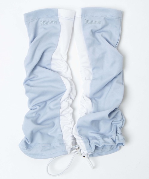 Whinny(ホワイニー)の「Whinny/クシュクシュヘンテコリン(アームカバー・レディース・ホワイト/ブラック/サックスブルー・FREE)」の6枚目の写真