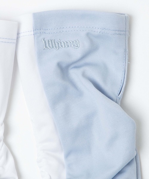 Whinny(ホワイニー)の「Whinny/クシュクシュヘンテコリン(アームカバー・レディース・ホワイト/ブラック/サックスブルー・FREE)」の7枚目の写真