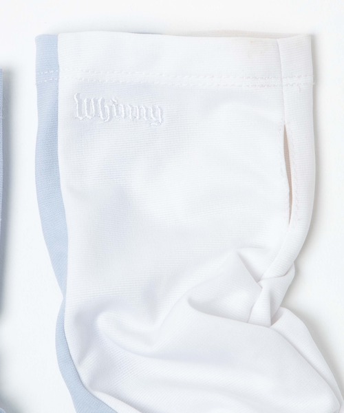 Whinny(ホワイニー)の「Whinny/クシュクシュヘンテコリン(アームカバー・レディース・ホワイト/ブラック/サックスブルー・FREE)」の5枚目の写真