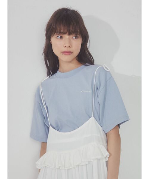 merry jenny（メリージェニー）の「tulip Tee（Tシャツ/カットソー・レディース・アイボリー/ピンク/ブルー・FREE）」の6枚目の写真