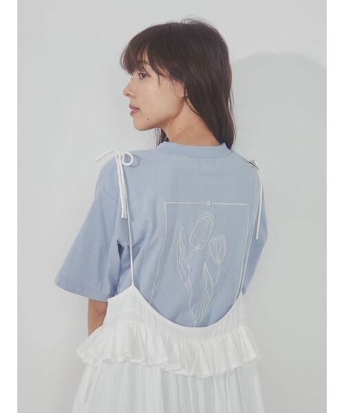 merry jenny（メリージェニー）の「tulip Tee（Tシャツ/カットソー・レディース・アイボリー/ピンク/ブルー・FREE）」の7枚目の写真