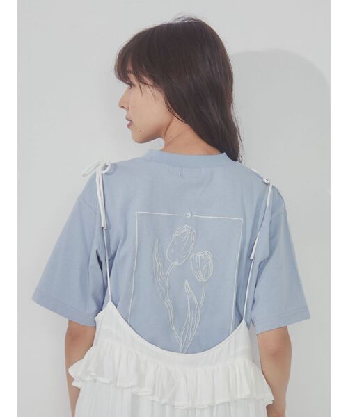 merry jenny（メリージェニー）の「tulip Tee（Tシャツ/カットソー・レディース・アイボリー/ピンク/ブルー・FREE）」の8枚目の写真
