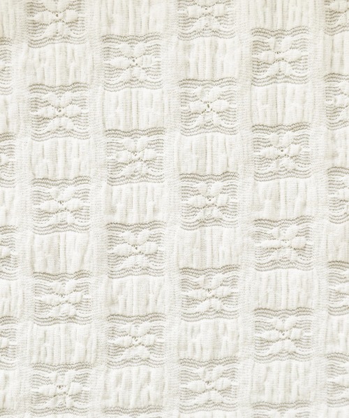 n'OrLABEL（ノアールレーベル）の「【廃盤】『ブロックチェック×花柄レースメローカットソー』（Tシャツ/カットソー・レディース・アイボリー/ライトブルー/ブラック・1/2）」の10枚目の写真