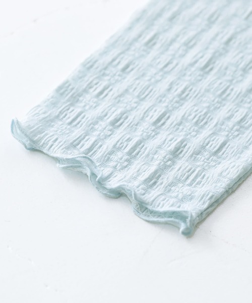 n'OrLABEL（ノアールレーベル）の「【廃盤】『ブロックチェック×花柄レースメローカットソー』（Tシャツ/カットソー・レディース・アイボリー/ライトブルー/ブラック・1/2）」の16枚目の写真