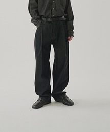 【noun 】ワイド タック デニム パンツ / wide tuck denim pants