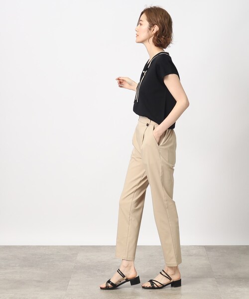 grove（グローブ）の「◆【お仕事にもおでかけにも】バイカラーボウタイニット（ニット/セーター・レディース・ブラック/ナチュラル/ブラウン系・02/03/05/01/04）」の5枚目の写真