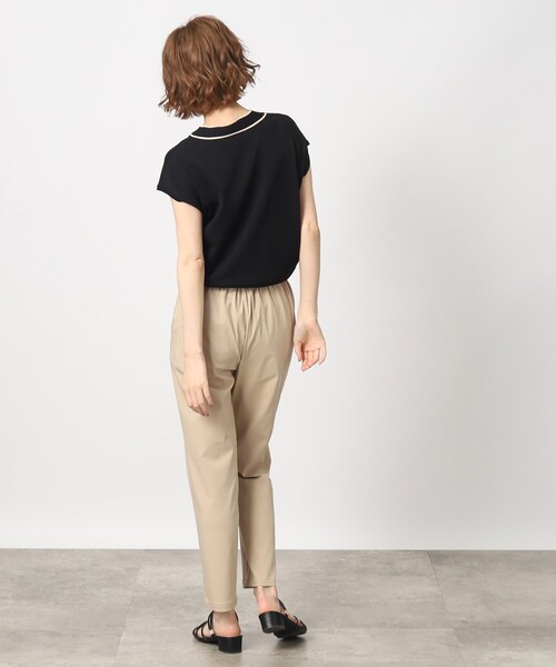 grove（グローブ）の「◆【お仕事にもおでかけにも】バイカラーボウタイニット（ニット/セーター・レディース・ブラック/ナチュラル/ブラウン系・02/03/05/01/04）」の6枚目の写真