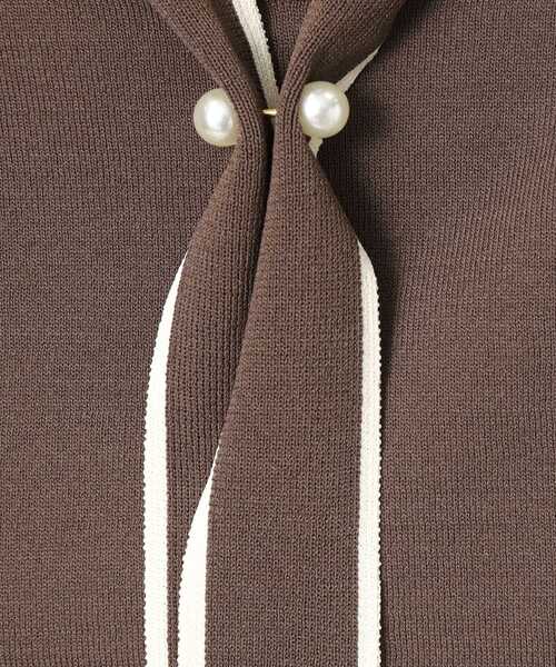grove（グローブ）の「◆【お仕事にもおでかけにも】バイカラーボウタイニット（ニット/セーター・レディース・ブラック/ナチュラル/ブラウン系・02/03/05/01/04）」の18枚目の写真