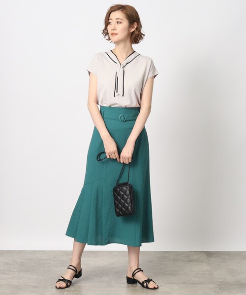 grove（グローブ）の「◆【お仕事にもおでかけにも】バイカラーボウタイニット（ニット/セーター・レディース・ブラック/ナチュラル/ブラウン系・02/03/05/01/04）」の19枚目の写真