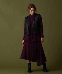 AVIREX | 《直営店限定》DOUBLE GAUZE MULTI CHECK SKIRT/ ダブルガーゼ マルチチェックスカート(スカート)