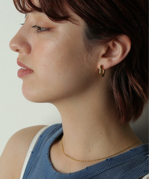 ORLEAN(オルレアン)の「金属アレルギー対応 オーバルデザインピアス 両耳用 サージカルステンレス(ピアス(両耳用)・レディース・ゴールド/シルバー・フリー)」の13枚目の写真