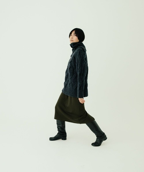 oblekt（オブレクト）の「MOHAIR CHUNKY KNIT（ニット/セーター・レディース・イエロー/ネイビー・FREE）」の19枚目の写真