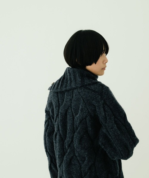 oblekt（オブレクト）の「MOHAIR CHUNKY KNIT（ニット/セーター・レディース・イエロー/ネイビー・FREE）」の22枚目の写真