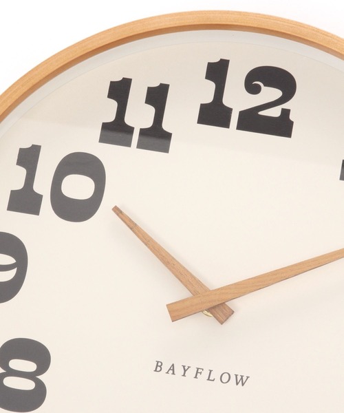 BAYFLOW（ベイフロー）の「BFマゲキフレームラウンドクロック（掛け時計・レディース・ブラウン・0）」の3枚目の写真