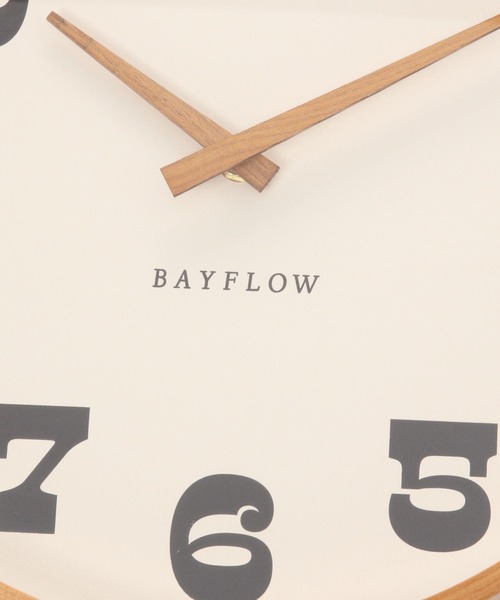 BAYFLOW（ベイフロー）の「BFマゲキフレームラウンドクロック（掛け時計・レディース・ブラウン・0）」の4枚目の写真