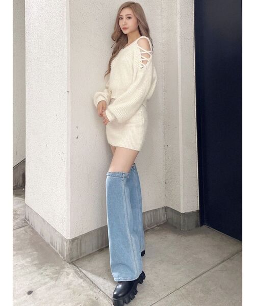 GYDA（ジェイダ）の「【倖田來未コラボ】 EMBOSSデニムレッグ
