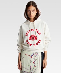 トミーヒルフィガー　ゴルフ　白パーカー　 Hilfi TOMMY HILFIGER｜トミー ヒルフィガー（レディース）のパーカー