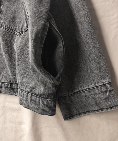 Starting Over(スターティングオーバー)の「ヴィンテージライク ビッグサイズ デニム ジャケット Gジャン(デニムジャケット・メンズ・ブルー/ブラック/ケミカルウォッシュ・L/M/XL)」の7枚目の写真