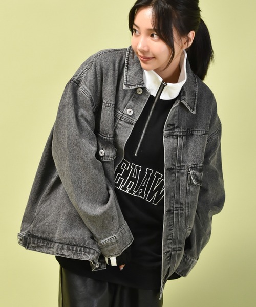 セール】ヴィンテージライク ビッグサイズ デニム ジャケット Gジャン