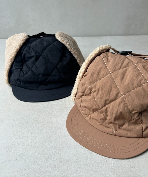 CPCM（シーピーシーエム）の「キルティング×ボアフライトキャップ（キャップ・レディース・ブラック/ブラウン/カーキ・FREE）」の19枚目の写真